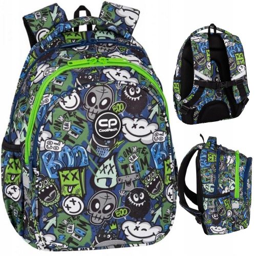  Ученическа раница с три отделения 21L Coolpack Jerry MONSTER TEAM