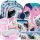  CLEO&FRANK Ученическа раница с много отделения Derform Multicolor 18 л + 5 други продукта