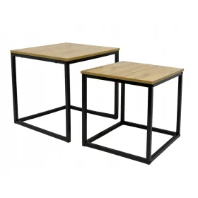    Квадратна холна маса Kontrast SK101 50 x 50 x 50,5 см естествен дъб