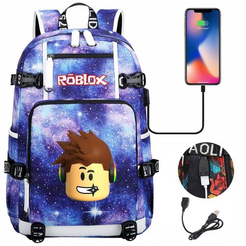  Ученическа раница Roblox с много отделения) Многоцветна