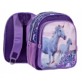    Ученическа раница Derform с няколко отделения Shades of purple, Shades of pink