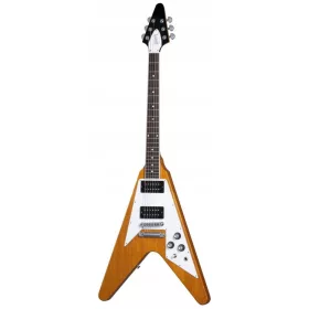    Антична естествена електрическа китара Gibson 70s Flying V + калъф