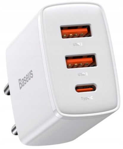  BASEUS БЪРЗО ЗАРЯДНО ЗА ТЕЛЕФОН USB ЗАХРАНВАНЕ USB-C TYPE-C 30W PD QC 3.0