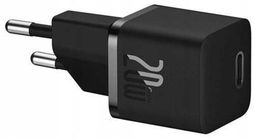 BASEUS GaN5 Fast Charger mini 1C 20W Черно мрежово зарядно устройство