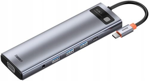  АДАПТЕР ХЪБ 11IN1 BASEUS 3XUSB/USB C PD 100W AUX VGA 2XHDMI SD RJ45 MICRO SD