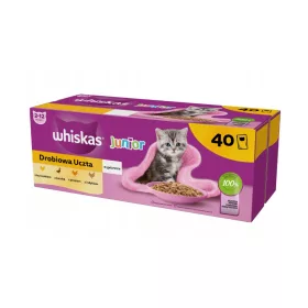    WHISKAS JUNIOR POULTRY FEST ОТ МИКС ОТ ВКУСИ В ЖЕЛЕ ЗА КОТЕНТА 40x85g
