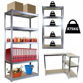    МЕТАЛЕН СТАЛЖЕР 5 РАФТА 180x90x40 875кг