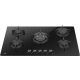  Amica PGCA7101AoB стъклен газов котлон WOK 70cm Чугунена решетка 5 горелки