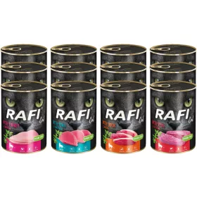    RAFI CAT ADULT МОКРА ХРАНА ЗА КОТКИ МИКС ОТ ВКУСОТИ 12x400G