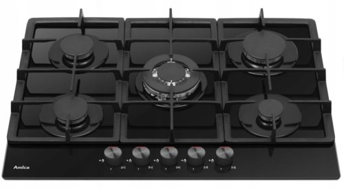  Amica PGCA 7101ApB газов котлон върху стъкло, 70см WOK