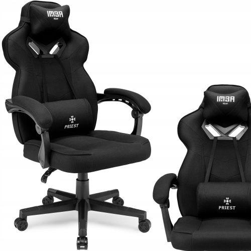  IMBA седалка Игрален стол Emperor, черен плат