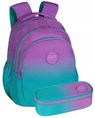 Раница CoolPack за момичета (1-4 клас) с пълен комплект и дизайн "Gradient Blueberry"