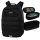  Ученическа раница CoolPack с много отделения, черна, 27 л + моливник CoolPack