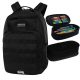  Ученическа раница CoolPack с много отделения, черна, 27 л + моливник CoolPack