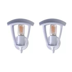    Градинска стенна лампа Eco-Light бяла E27 60 W