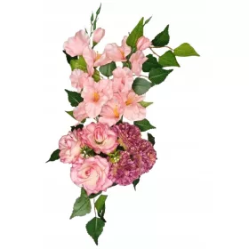   Ръчно Изработена Надгробна Венец от Висококачествени Изкуствени Цветя