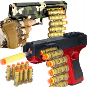    ПОЛУАВТОМАТИЧЕН ПИСТОЛЕТ GLOCK ARROW GUN NERF LUNCHER + 20 DARTS