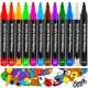  Акрилен маркер различни цветове Rawmark 12 бр.