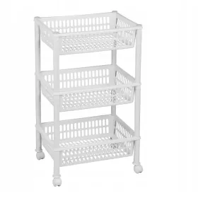    Plast-Team Jumbo Еко етажерка за баня 68.5x39.4x29 см бяла