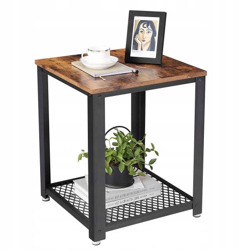  Квадратна маса Songmics Vasagle 45 x 45 x 55 см черна