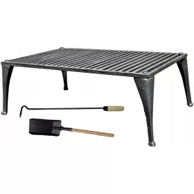    Чугунена решетка за камина 63х36 за голяма скара лопата за фурна