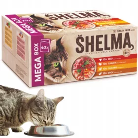    Мокра храна Shelma, микс от вкусове, 3,4 кг