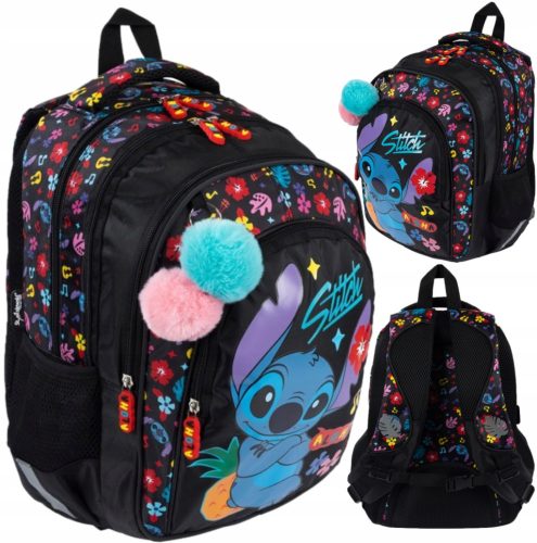 Школен раница St.Right BPL58STITCH BLACK ALOHA с четири отделения