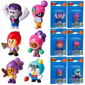    BRAWL STARS КОМПЛЕКТ 6 ФИГУРКИ MR. P + SHELLY + ROSA + TARA + FRANK + COLT