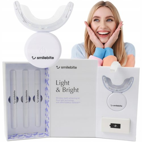  Устройство за ИЗБЕЛВАНЕ на зъби Smile bite с LED овърлей и гел Smilebite