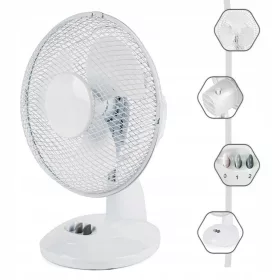    Настолен вентилатор Hoist Group FAN DESK FAN 9" 23cm бял