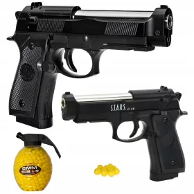    Реплика на пистолет с метална топка имитация на оръжие Beretta C19 ASG