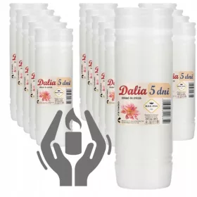   Парафинови вложки за фенери Dalia 5 - Комплект от 17 броя