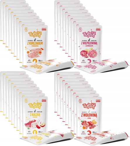  TUF TUF мокра храна за кучета 40x100гр МИКС ОТ ВКУС