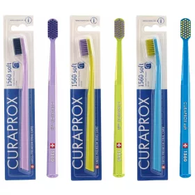    CURAPROX CS 1560 SOFT РЪЧНА ЧЕТКА ЗА ЗЪБИ С МЕКИ ВЛАСЪК 3 БР.