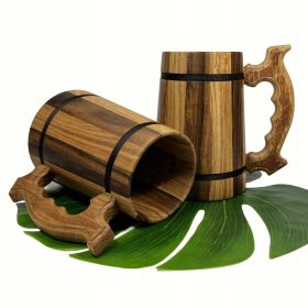    Дървена халба за бира 800мл – естествено дърво