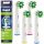  4x ГЛАВИ ЗА ЧЕТКА ЗА ЗЪБИ BRAUN ORAL-B КРЪСТОЧНО ДЕЙСТВИЕ, БЕЛИ
