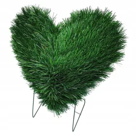   Висококачествена база за аранжировка във форма на сърце от PVC фолио - 45x48 см