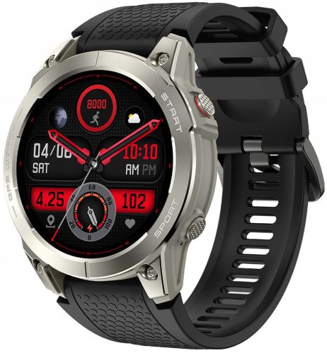  Manta Smartwatch GPS Спортен часовник ACTIV X сребрист