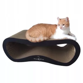   ГОЛЯМ КАРТОНЕН СКРАТЪР ЗА КОТКА LEON XXL LED 78x28x40 cm Mruu&Pruu