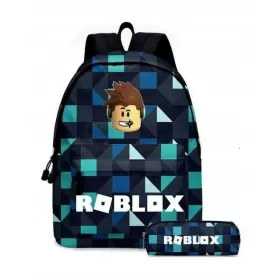   Ученическа раница и несесер Roblox в комплект