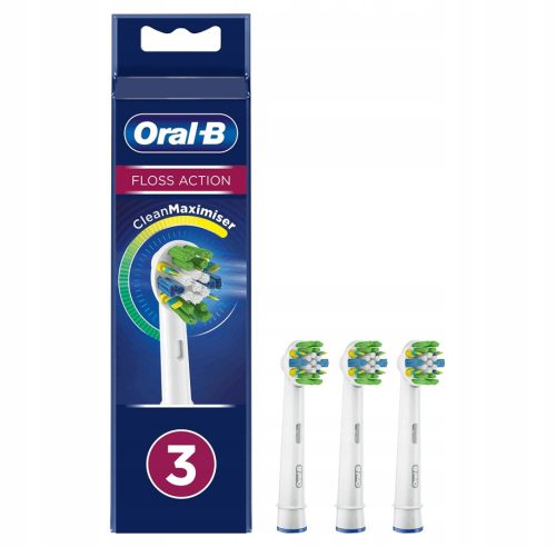  2x ОРИГИНАЛНА ГЛАВА ЗА ЧЕТКА ЗА ЗЪБИ ORAL-B 3D WHITE FLOSS ACTION