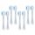  Сини резервни глави за четки за BRUSH-BABY BabySonic PRO 1-6