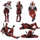  ДЕКОРАЦИЯ НА ФИГУРИ MARVEL SUPERHERO SUPERHERO DEADPOOL КОМПЛЕКТ ОТ 6 НОВИ
