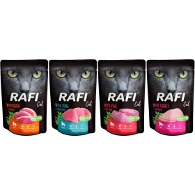    Мокра храна Rafi Cat, микс от вкусове, 4 кг