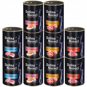    DOLINA NOTECI Premium Мокра храна за котки, микс от вкусове, 10 x 400g, без зърно