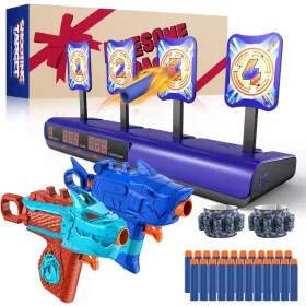    Електрическа мишена за пистолети Nerf с 2 играчки пистолети Shield