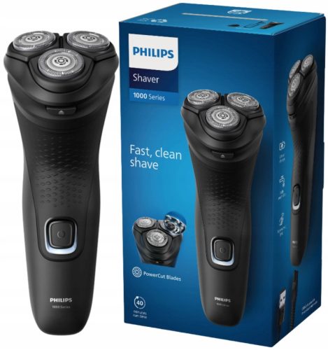  Philips Series 1000 Самобръсначка S1141/00 4D глави PowerCut приставка за ножчета