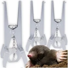   3 КАПАН ЗА КЪРТИЦИ ПРОФЕСИОНАЛЕН КАПАН КАПАН ЗА КЪРТИЦИ VOLLE MOLE TRAPPERS ГИЛОТИНА