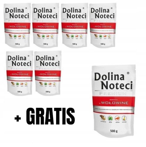  Dolina Noteci Premium мокра храна за кучета телешко 10x500гр