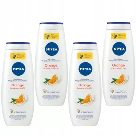    NIVEA ORANGE & AVOCADO OIL Дамски грижовен душ гел 500мл х4
